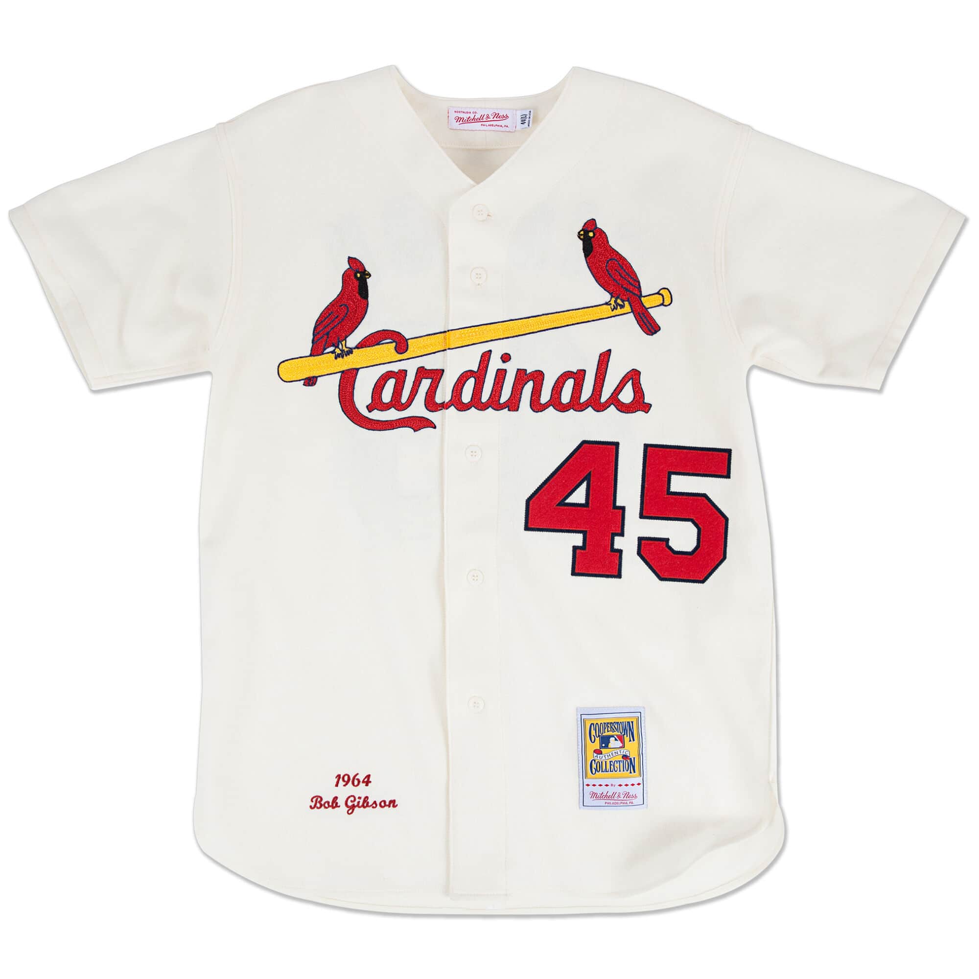 Authentic Jersey St. Louis Cardinals Home 1964 Bob Gibson – Mitchell & Ness  Online